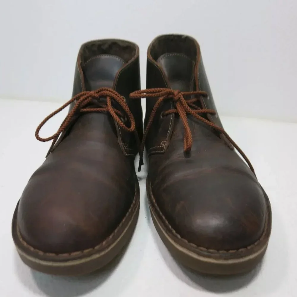 Clarks Collection Leather Chukka Boots Casual Dress Shoes Men's Footwear Sz 9